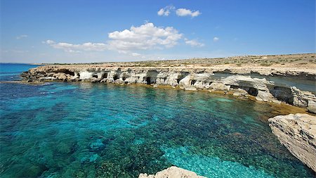 Sea Caves, Cape Greko, Ayia Napa, Cyprus, Europe Photographie de stock - Aubaine LD & Abonnement, Code: 400-07406908