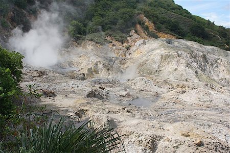 soufriere - Sulphur Springs, volcano close to Soufriere, Saint Lucia, Caribbean Photographie de stock - Aubaine LD & Abonnement, Code: 400-07406903