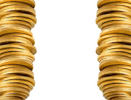 simsearch:400-07574972,k - golden coins stack background Stock Photo - Budget Royalty-Free & Subscription, Code: 400-07407219