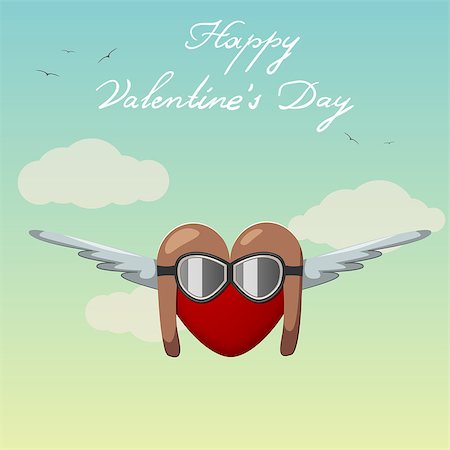 simsearch:400-04789565,k - Vector St. Valentine's day greeting card Stockbilder - Microstock & Abonnement, Bildnummer: 400-07407485
