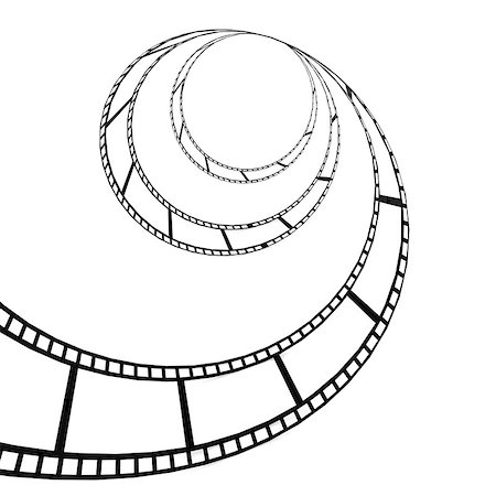 simsearch:400-04732381,k - Film strip twisted Photographie de stock - Aubaine LD & Abonnement, Code: 400-07407502