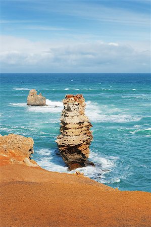 famous landmarks in victoria australia - rocks in the Bay of Islands Coastal Park,Great Ocean Road, Australia. Stock Photo - Budget Royalty-Free & Subscription, Code: 400-07408040