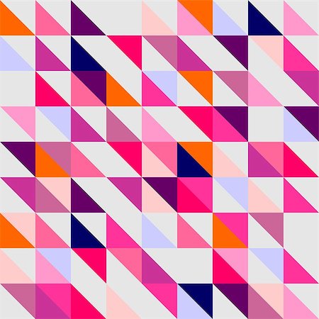 simsearch:400-08675660,k - Seamless vector wrapping pattern, texture or background. Violet, navy blue, pink and dark grey colorful geometric mosaic shape. Hipster flat surface design triangle wallpaper with chevron zigzag print Stock Photo - Budget Royalty-Free & Subscription, Code: 400-07408566