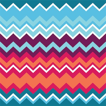 Vector seamless aztec ornament, ethnic pattern in blue, red and orange Stock Photo - Budget Royalty-Free & Subscription, Code: 400-07409114