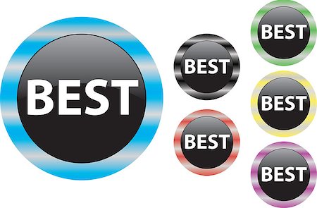 simsearch:400-06692000,k - best icon label button choice quality symbol Stock Photo - Budget Royalty-Free & Subscription, Code: 400-07409223