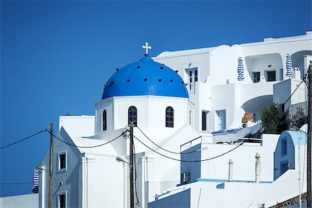 simsearch:400-07036808,k - An image of a nice Santorini view with church Foto de stock - Royalty-Free Super Valor e Assinatura, Número: 400-07409620