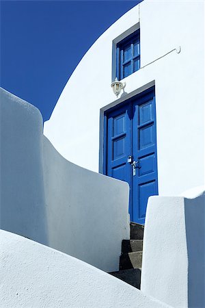 simsearch:400-07036808,k - An image of a nice Santorini house Foto de stock - Royalty-Free Super Valor e Assinatura, Número: 400-07409621