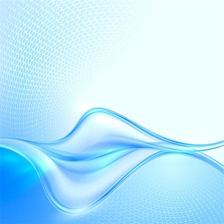 Abstract Blue waving Background Stock Photo - Budget Royalty-Free & Subscription, Code: 400-07409756