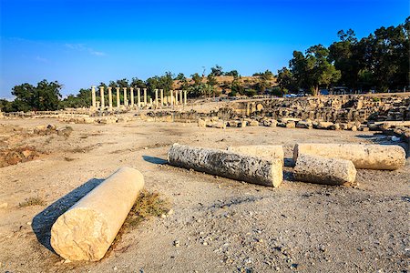 Ancient city of Beit She'an in Israel Stockbilder - Microstock & Abonnement, Bildnummer: 400-07409959