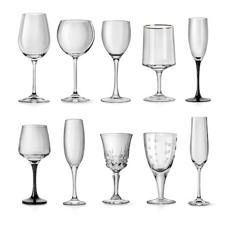 simsearch:400-07772886,k - Goblets for champagne isolated on a white background Stock Photo - Budget Royalty-Free & Subscription, Code: 400-07414245