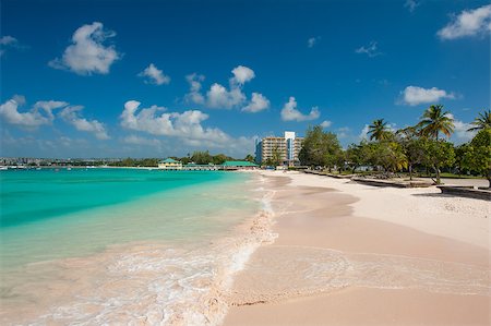 Pebbles Beach is a beautiful beaches on the Caribbean island of Barbados, not far from Bridgetown Stock Photo - Budget Royalty-Free & Subscription, Code: 400-07414338