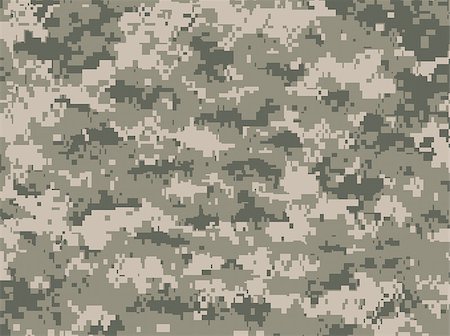 Vector illustration of modern camouflage pattern in pixels Stock Photo - Budget Royalty-Free & Subscription, Code: 400-07414799