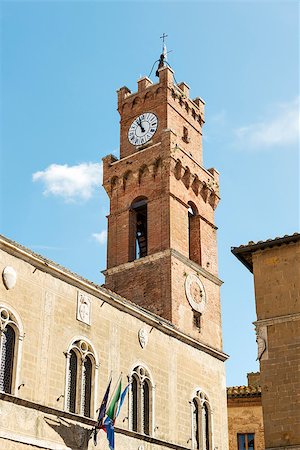 simsearch:400-07212378,k - Palazzo Comunal of Pienza in Tuscany, Italia, Europe Stock Photo - Budget Royalty-Free & Subscription, Code: 400-07415193