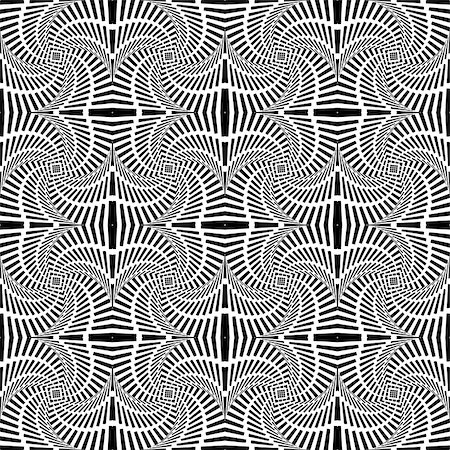 simsearch:400-07631184,k - Design seamless uncolored swirl movement pattern. Abstract decorative striped textured background. Vector art Stockbilder - Microstock & Abonnement, Bildnummer: 400-07415325