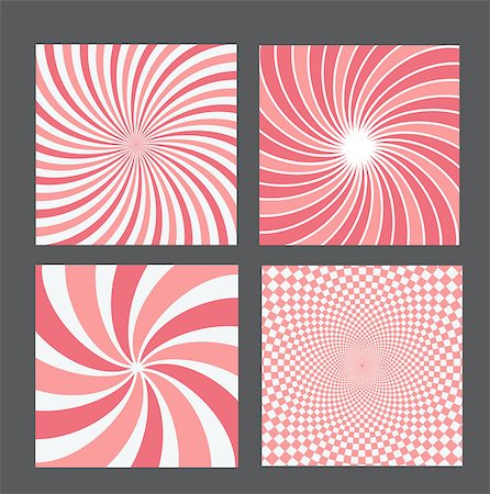 simsearch:400-07222259,k - retro vintage hypnotic background set. vector illustration Stock Photo - Budget Royalty-Free & Subscription, Code: 400-07415562