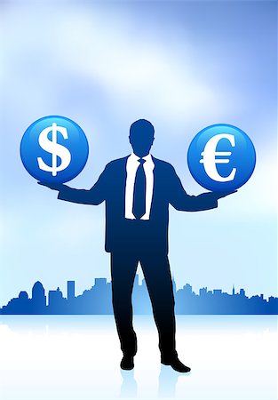Original Vector Illustration: businessman holding money symbol icon internet background AI8 compatible Stock Photo - Budget Royalty-Free & Subscription, Code: 400-07415638
