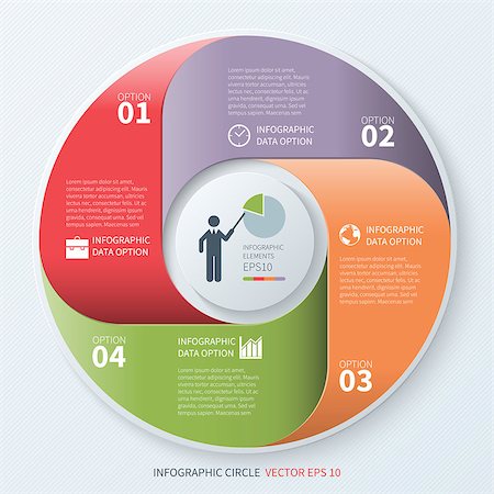 simsearch:400-07412341,k - Modern Business Infographics Circle. Vector illustration Stock Photo - Budget Royalty-Free & Subscription, Code: 400-07416334