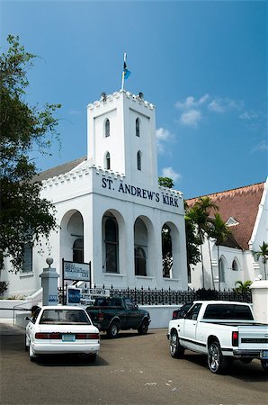 sgabby2001 (artist) - View of a church in Bahamas Stock Photo - Budget Royalty-Free & Subscription, Code: 400-07416338