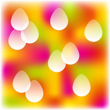 fleck - colorful blurred background with transparent easter eggs Stock Photo - Budget Royalty-Free & Subscription, Code: 400-07417202