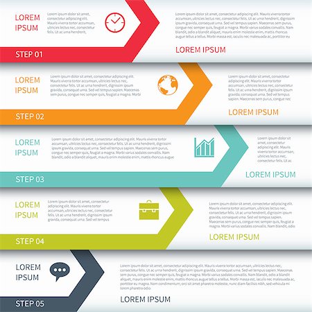 simsearch:400-07412341,k - Modern Minimalistic  Multicolor Infographic Template Stock Photo - Budget Royalty-Free & Subscription, Code: 400-07417699