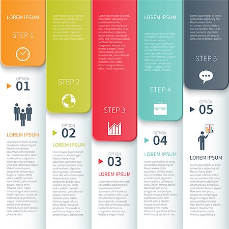 simsearch:400-07412341,k - Modern Minimalistic  Multicolor Infographic Template Stock Photo - Budget Royalty-Free & Subscription, Code: 400-07417761