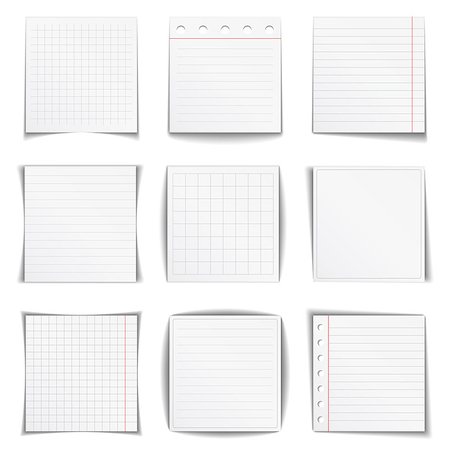 simsearch:400-09224024,k - Set of blank papers with different shadows, vector eps10 illustration Stock Photo - Budget Royalty-Free & Subscription, Code: 400-07417879