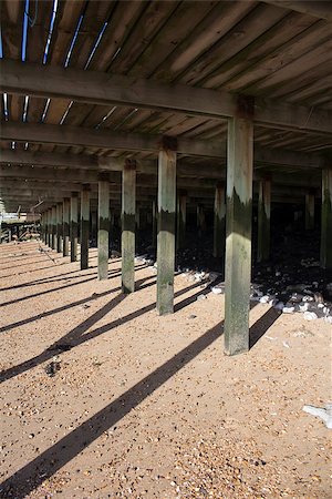 Underneath the decking at Leigh-on-Sea, Essex, England Stock Photo - Budget Royalty-Free & Subscription, Code: 400-07418147