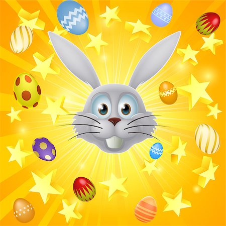 simsearch:400-07307426,k - An Easter bunny, Easter egg and star explosion concept illustration Stock Photo - Budget Royalty-Free & Subscription, Code: 400-07418667
