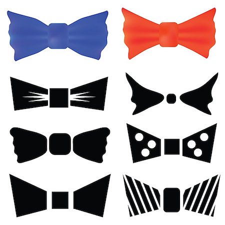 prom dresses - colorful illustration with set of bows for your design Foto de stock - Super Valor sin royalties y Suscripción, Código: 400-07418732