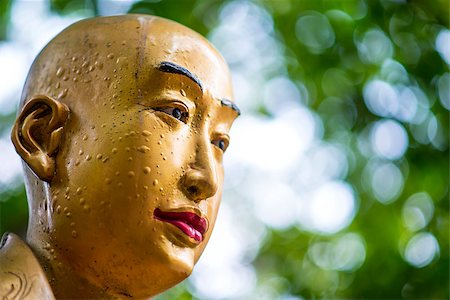 simsearch:400-06855214,k - Buddha statue at Ten Thousand Buddhas Monastery in Hong Kong, China. Foto de stock - Super Valor sin royalties y Suscripción, Código: 400-07419157