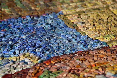Abstract: view of colorful mosaic fragment. Foto de stock - Royalty-Free Super Valor e Assinatura, Número: 400-07410077
