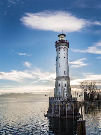 simsearch:400-07407995,k - Image of the lighthouse of Lindau at lake constance Bodensee Fotografie stock - Microstock e Abbonamento, Codice: 400-07410205