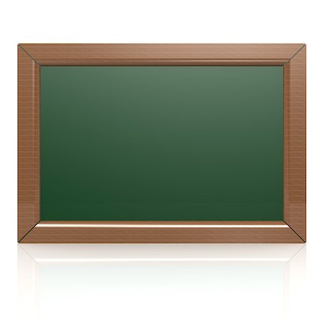 simsearch:400-06892352,k - Blank green blackboard Photographie de stock - Aubaine LD & Abonnement, Code: 400-07410641