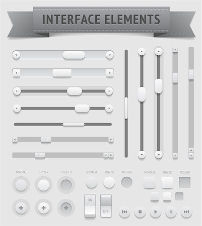 scroll vector design - User interface elements. Vector saved as EPS-10, file contains objects with transparency (shadows etc.) Stock Photo - Budget Royalty-Free & Subscription, Code: 400-07410767