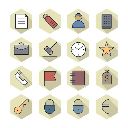 financial portfolio - Thin Line Icons For Business and Finance. Vector eps10. Stock Photo - Budget Royalty-Free & Subscription, Code: 400-07410762
