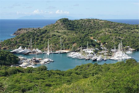 simsearch:400-07410943,k - Panorama view over English Harbour and Nelsons Dockyard, Antigua and Barbuda, Caribbean Foto de stock - Super Valor sin royalties y Suscripción, Código: 400-07410942