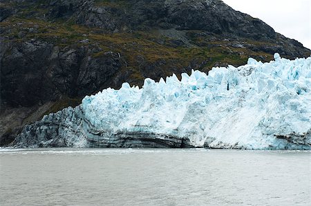 parco nazionale della baia del ghiacciaio - View of glacier at Glacier Bay National Park Fotografie stock - Microstock e Abbonamento, Codice: 400-07411066