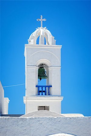 simsearch:400-07036808,k - An image of a nice church bell at Santorini Greece Foto de stock - Royalty-Free Super Valor e Assinatura, Número: 400-07411184