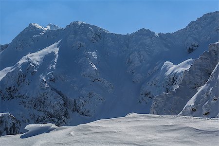 simsearch:400-07309307,k - Negoiu peak in winter. Fagaras Mountains, Southern Carpathians, Romania Stockbilder - Microstock & Abonnement, Bildnummer: 400-07411417