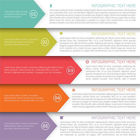 paper shadows vector - Modern Minimalistic Multicolor Infographics Template. Stock Photo - Budget Royalty-Free & Subscription, Code: 400-07411698