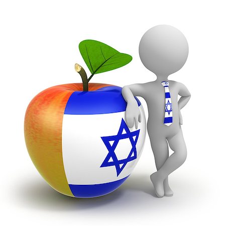 simsearch:400-05157469,k - Apple with Israel flag and businessman wearing national tie Stock Photo - Budget Royalty-Free & Subscription, Code: 400-07412126
