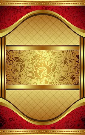 elegant wine labels images - Illustration of Abstract Gold Floral Background. Stock Photo - Budget Royalty-Free & Subscription, Code: 400-07412412