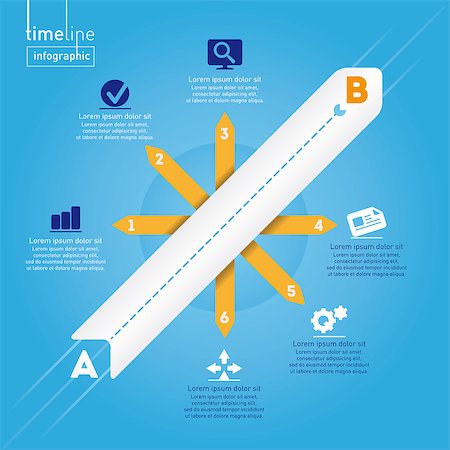Business Infographic: Timeline style, with original icons. Concept of research, analysis and distribution of information. EPS10 - layered. Stock Photo - Budget Royalty-Free & Subscription, Code: 400-07412815