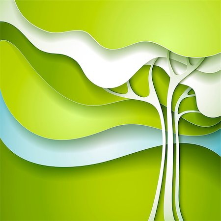 Abstract spring tree Stock Photo - Budget Royalty-Free & Subscription, Code: 400-07412818