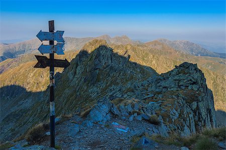 simsearch:400-07309307,k - View from the Negoiu Peak which is the second highest mountain top (2535 m) of Fagaras Mountains Stockbilder - Microstock & Abonnement, Bildnummer: 400-07413062