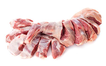 leg and shoulder of lamb in front of white background Stock Photo - Budget Royalty-Free & Subscription, Code: 400-07413184