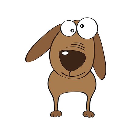 simsearch:400-04221855,k - doodle dog cartoon, vector illustration Foto de stock - Super Valor sin royalties y Suscripción, Código: 400-07413200