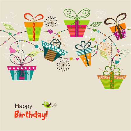 Template greeting card, vector illustration Stock Photo - Budget Royalty-Free & Subscription, Code: 400-07413688