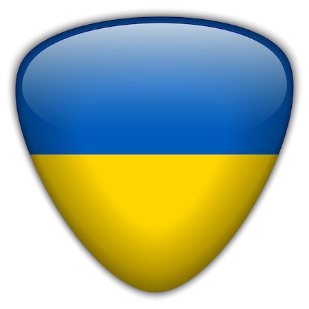 riot - Vector - Ukraine Flag Glossy Button Stock Photo - Budget Royalty-Free & Subscription, Code: 400-07413755