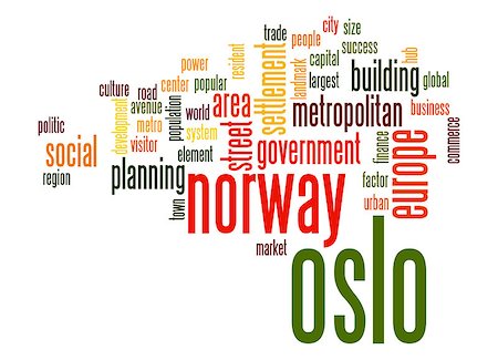 Oslo word cloud Stock Photo - Budget Royalty-Free & Subscription, Code: 400-07424067